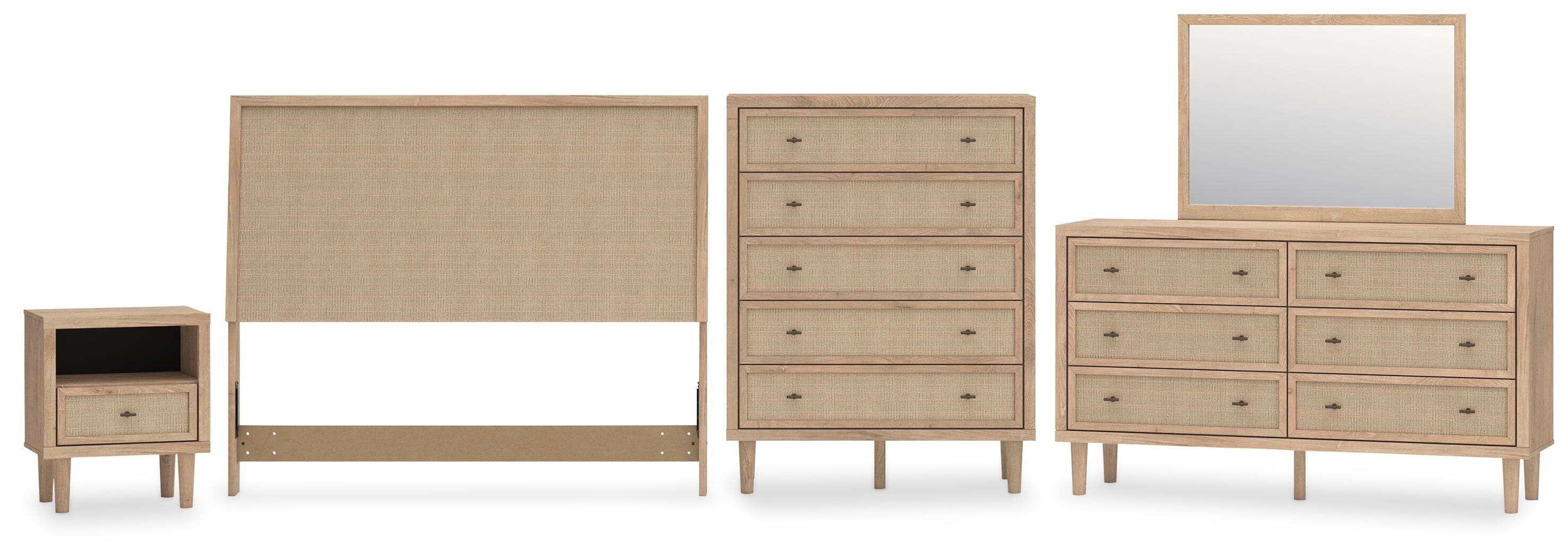 Cielden Panel Headboard, Dresser, Mirror, Chest and Nightstand