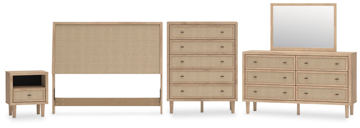 Cielden Panel Headboard, Dresser, Mirror, Chest and Nightstand