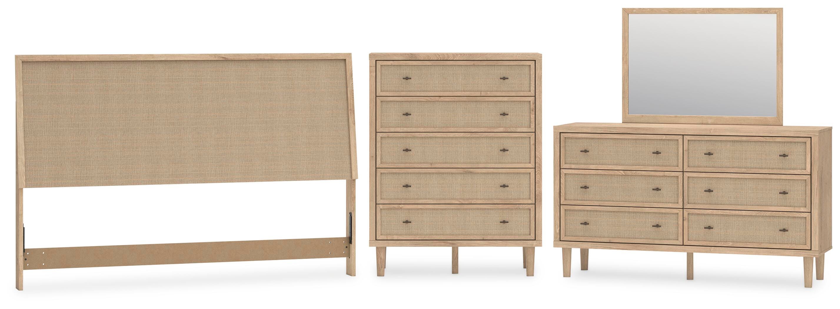 Cielden Panel Headboard, Dresser, Mirror and Chest