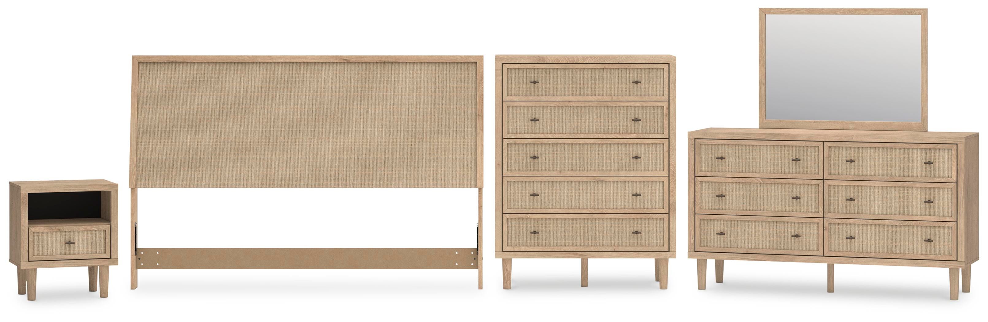 Cielden Panel Headboard, Dresser, Mirror, Chest and Nightstand