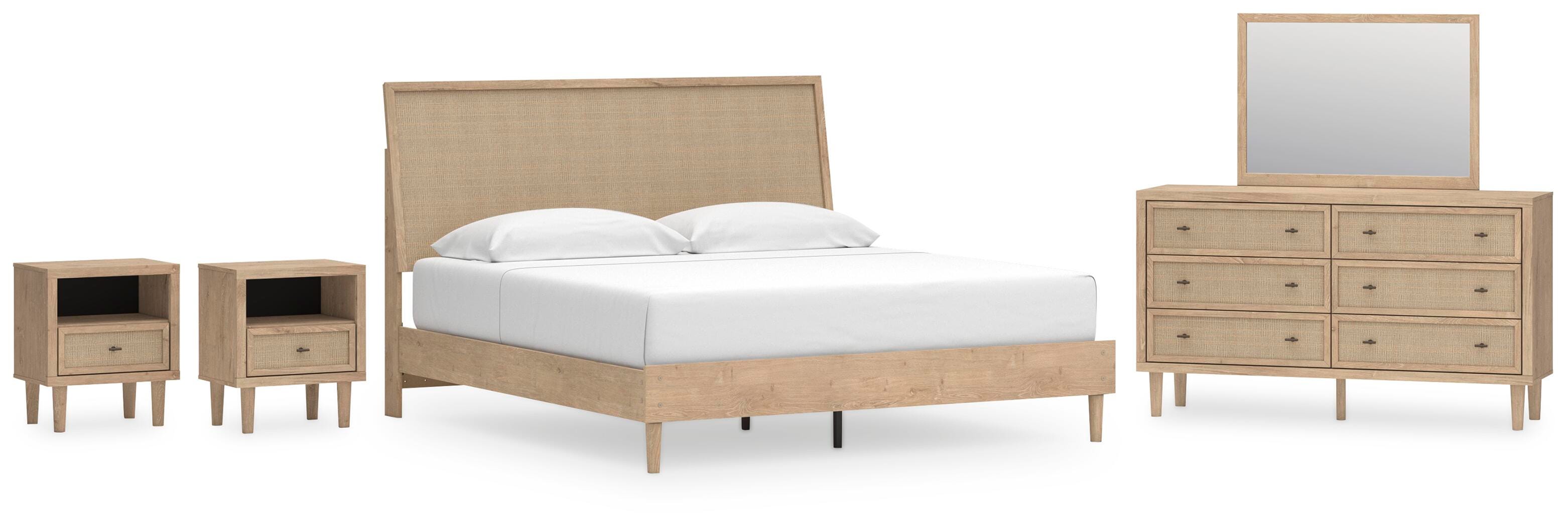 Cielden Panel Bed, Dresser, Mirror and 2 Nightstands