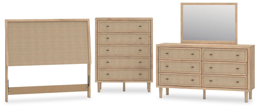 Cielden Panel Headboard, Dresser, Mirror and Chest