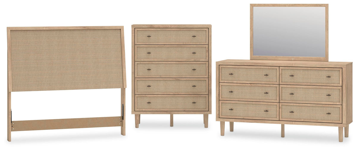 Cielden Panel Headboard, Dresser, Mirror and Chest