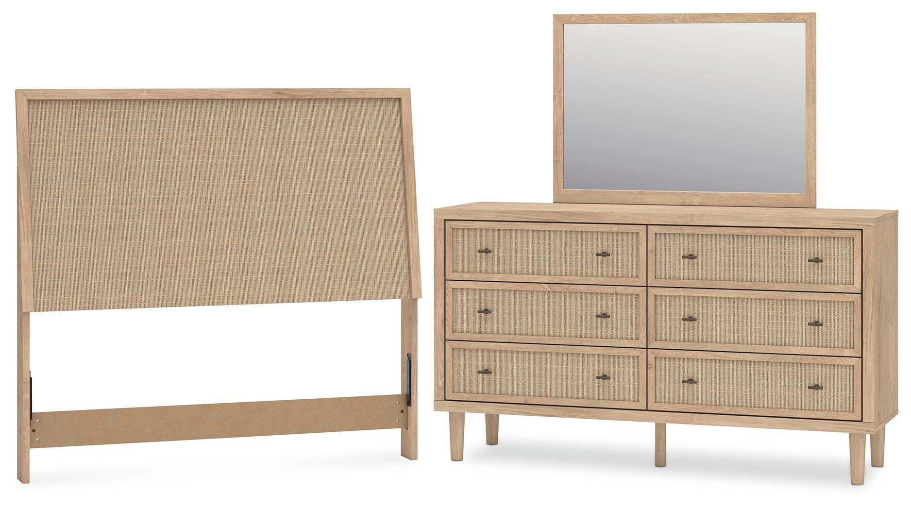 Cielden Panel Headboard, Dresser and Mirror