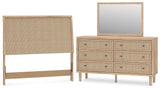 Cielden Panel Headboard, Dresser and Mirror