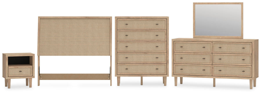Cielden Panel Headboard, Dresser, Mirror, Chest and Nightstand