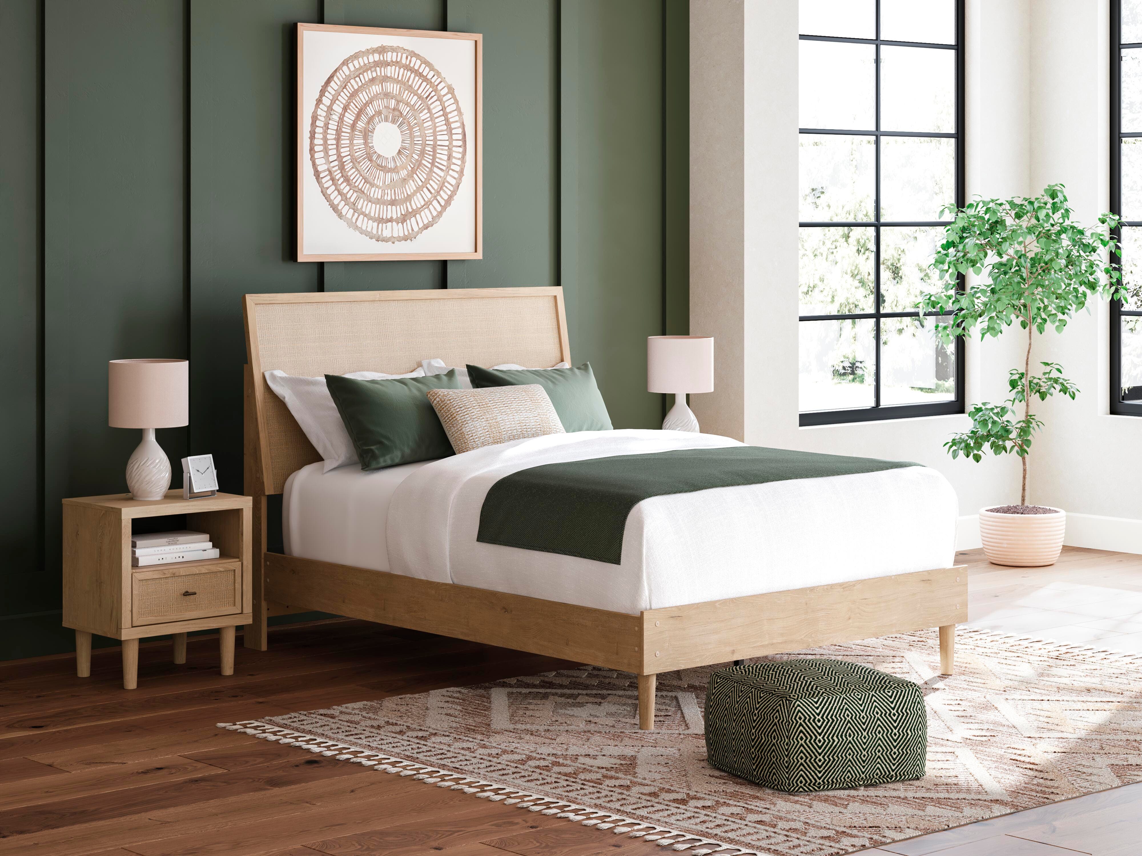 Cielden Panel Bed, Dresser and Nightstand