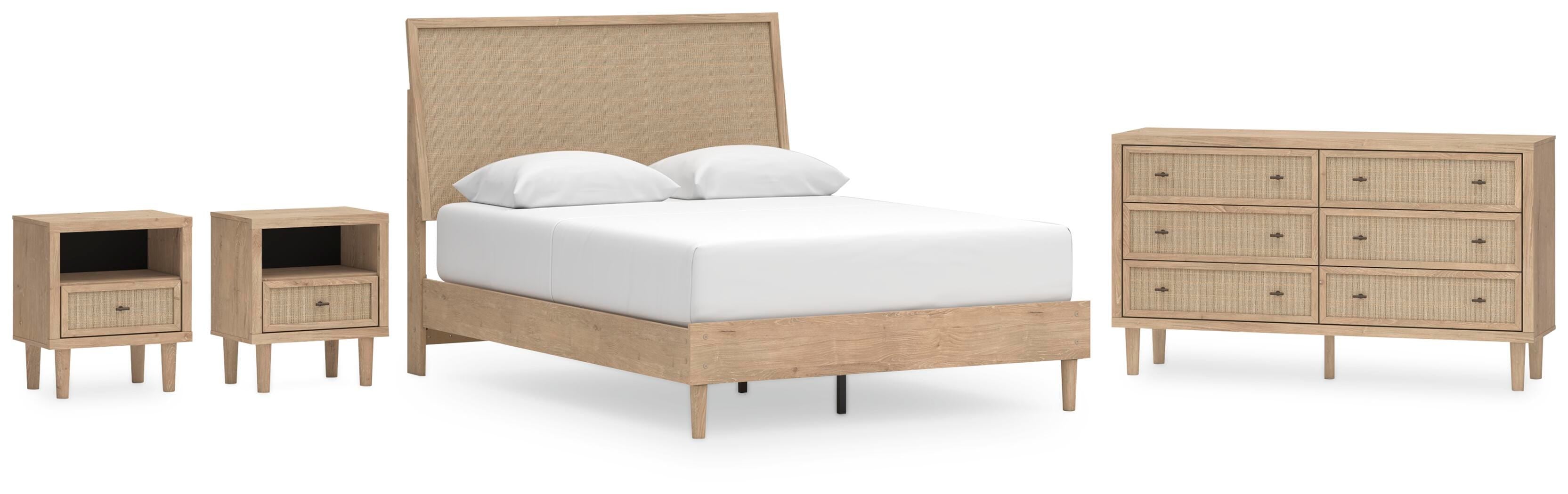 Cielden Panel Bed with Dresser and 2 Nightstands