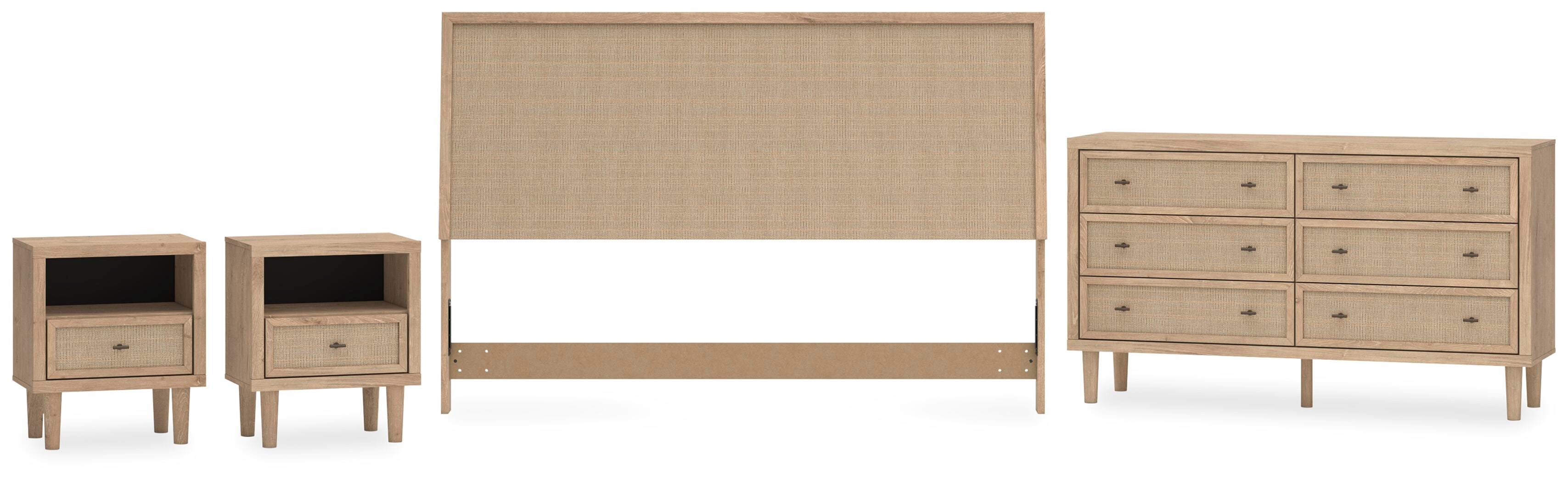 Cielden Panel Headboard, Dresser and 2 Nightstands