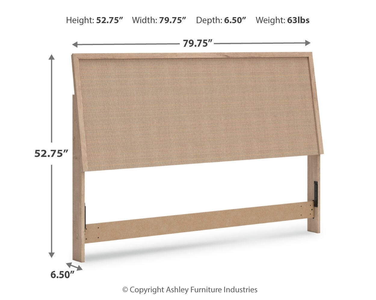 Cielden Panel Headboard and 2 Nightstands