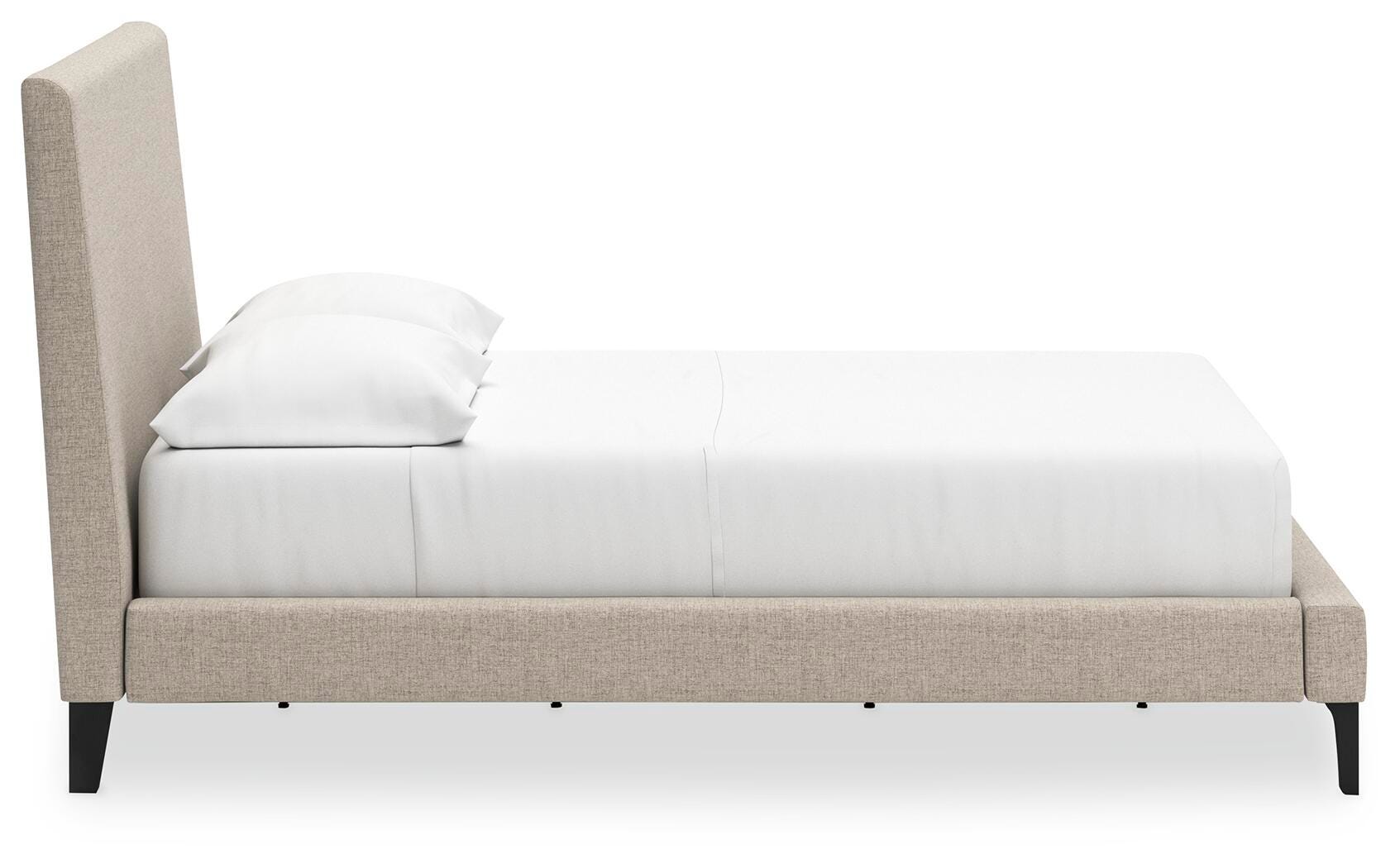 Cielden Upholstered Bed with Roll Slats, Dresser, Mirror, Chest and Nightstand