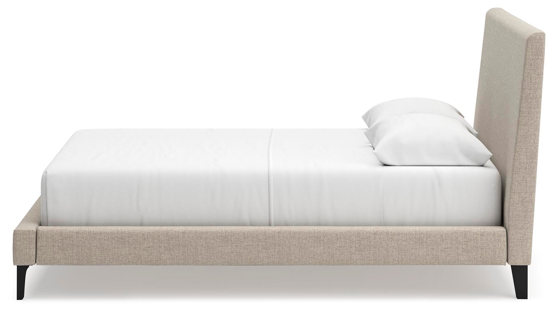 Cielden Upholstered Bed with Roll Slats, Dresser, Mirror, Chest and Nightstand
