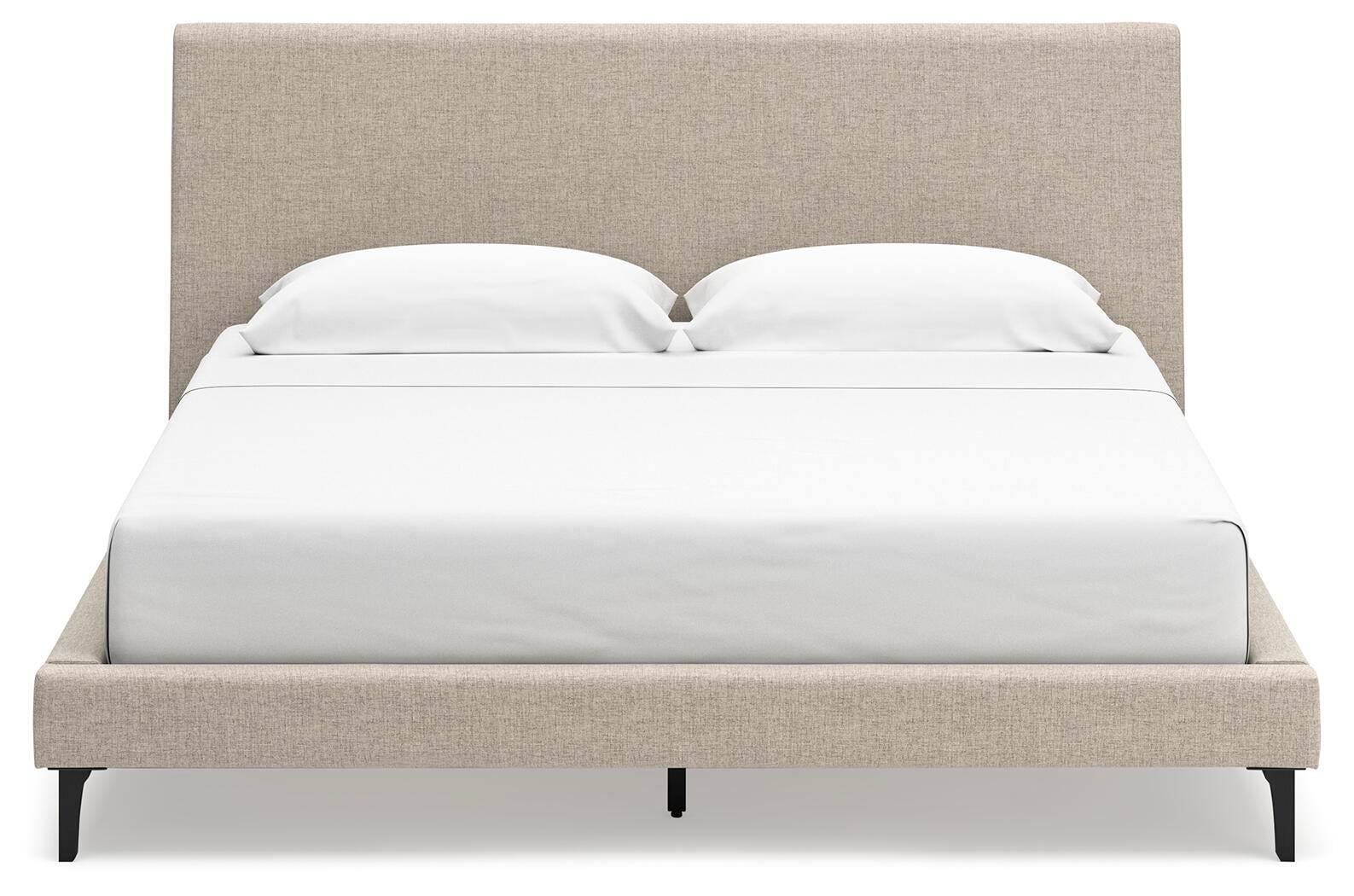 Cielden Upholstered Bed with Roll Slats, Chest and Nightstand
