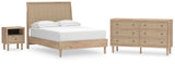 Cielden Panel Bed, Dresser and Nightstand