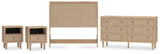 Cielden Panel Headboard, Dresser and 2 Nightstands