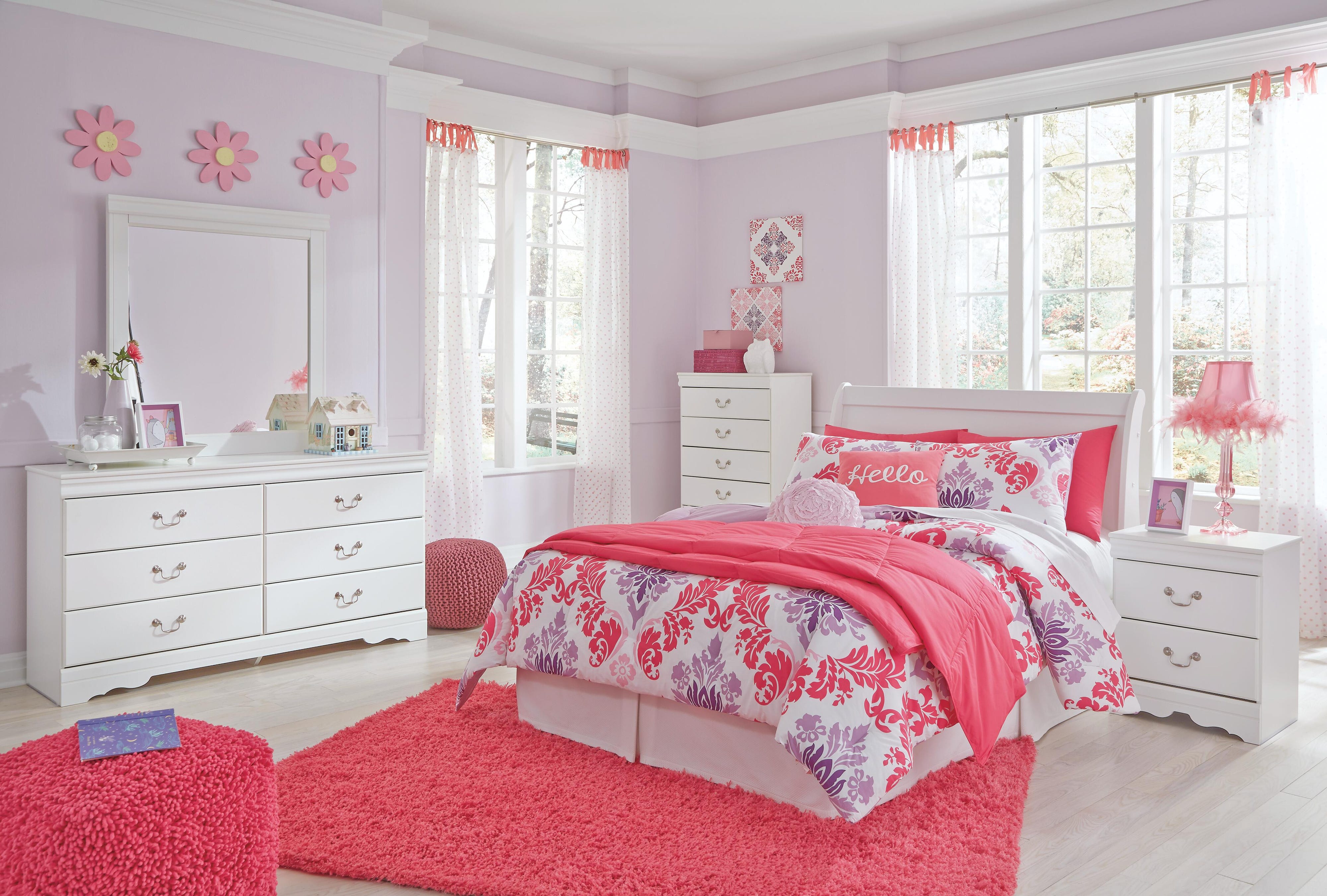 Anarasia Sleigh Headboard and Dresser