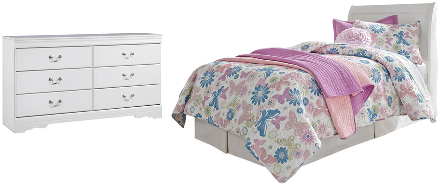 Anarasia Sleigh Headboard and Dresser