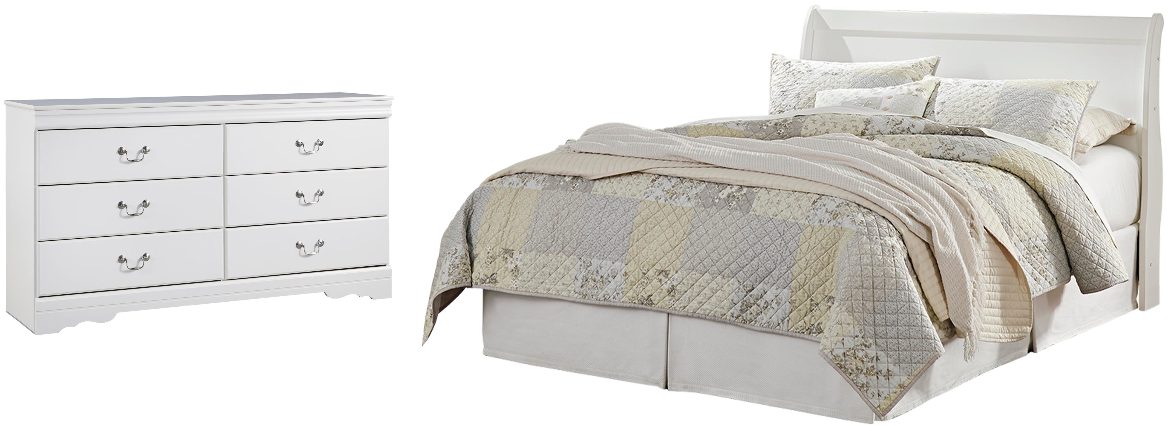 Anarasia Sleigh Headboard and Dresser