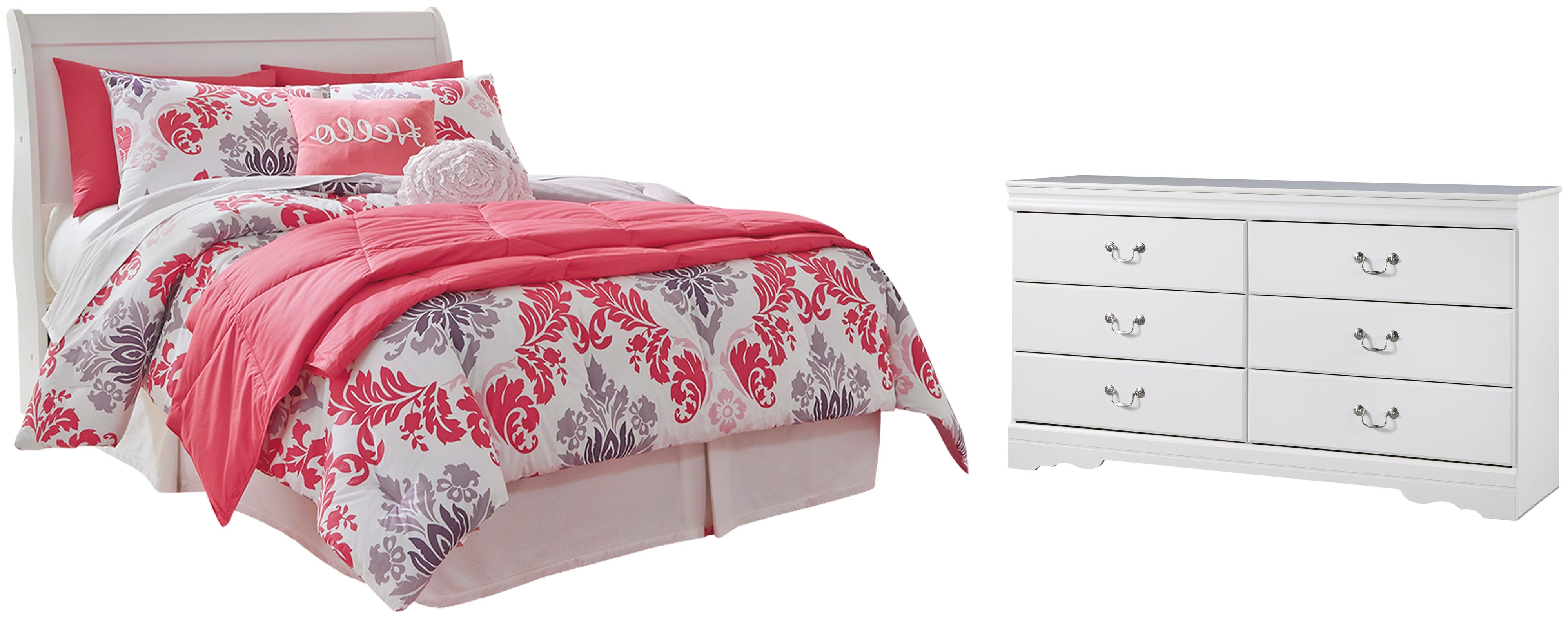 Anarasia Sleigh Headboard and Dresser