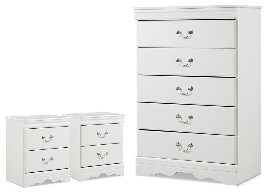 Anarasia Chest and 2 Nightstands