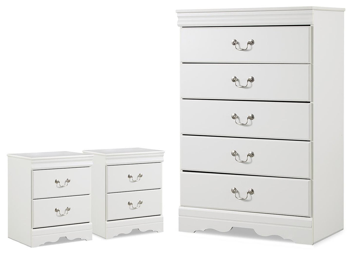 Anarasia Chest and 2 Nightstands