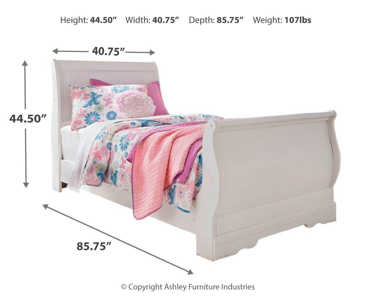 Anarasia Sleigh Bed