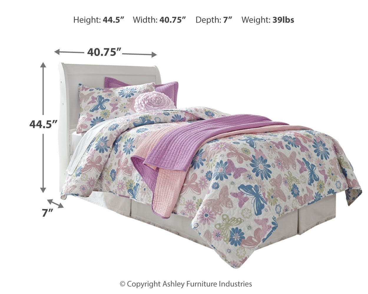 Anarasia Sleigh Headboard, Dresser, Mirror and 2 Nightstands