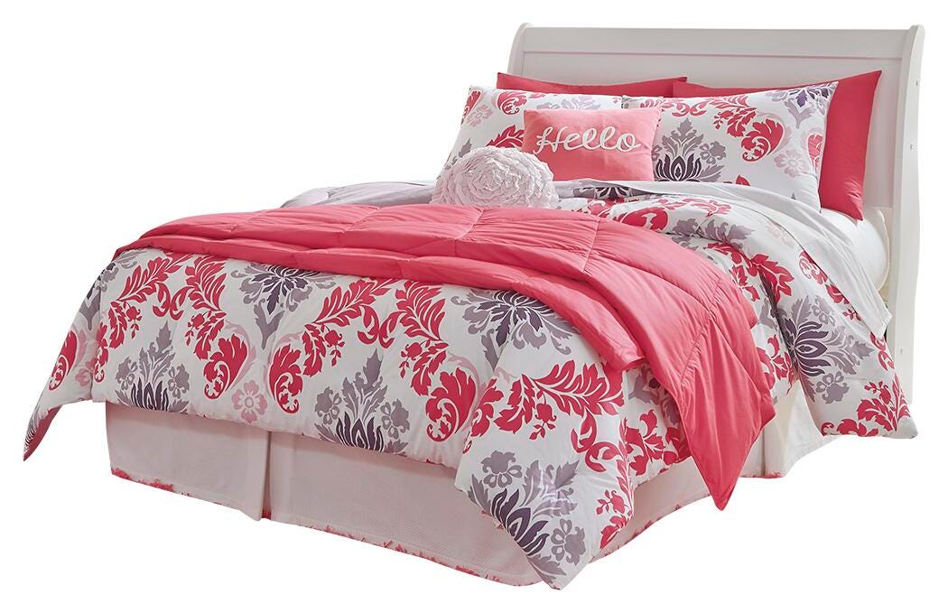 Anarasia Sleigh Headboard, Dresser, Mirror, Chest and Nightstand