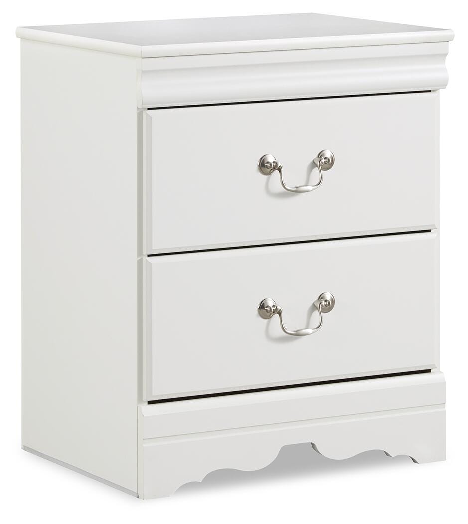 Anarasia Sleigh Bed with Mirrored Dresser, Chest and 2 Nightstands
