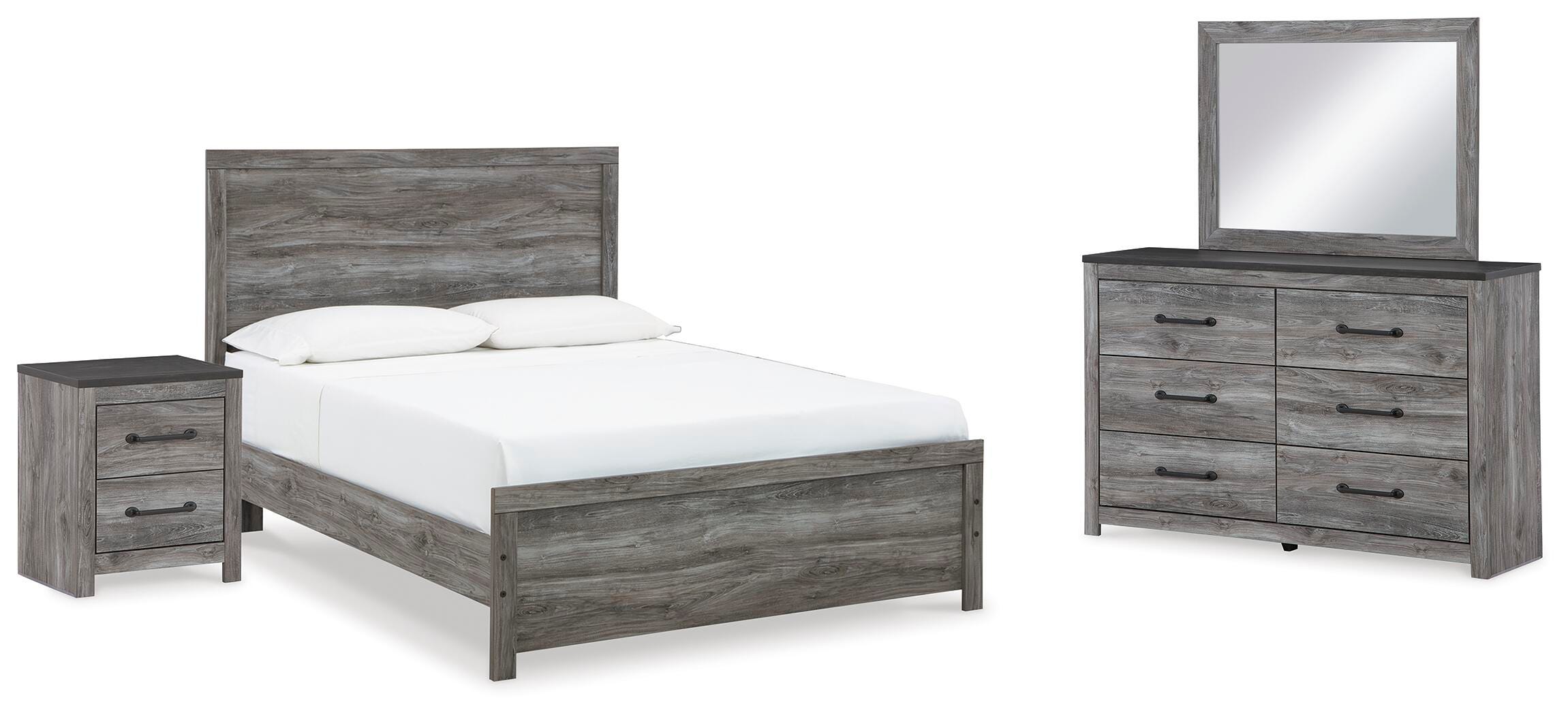 Bronyan Panel Bed, Dresser, Mirror and Nightstand