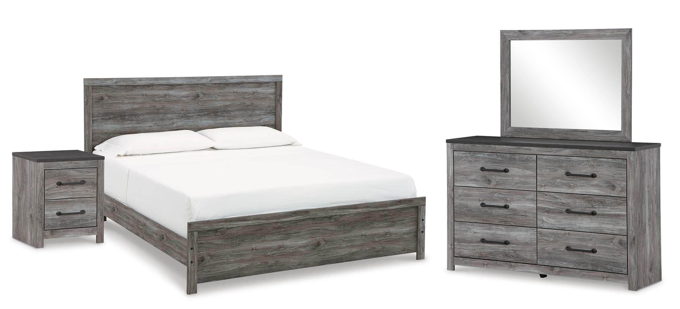 Bronyan Panel Bed, Dresser, Mirror and Nightstand