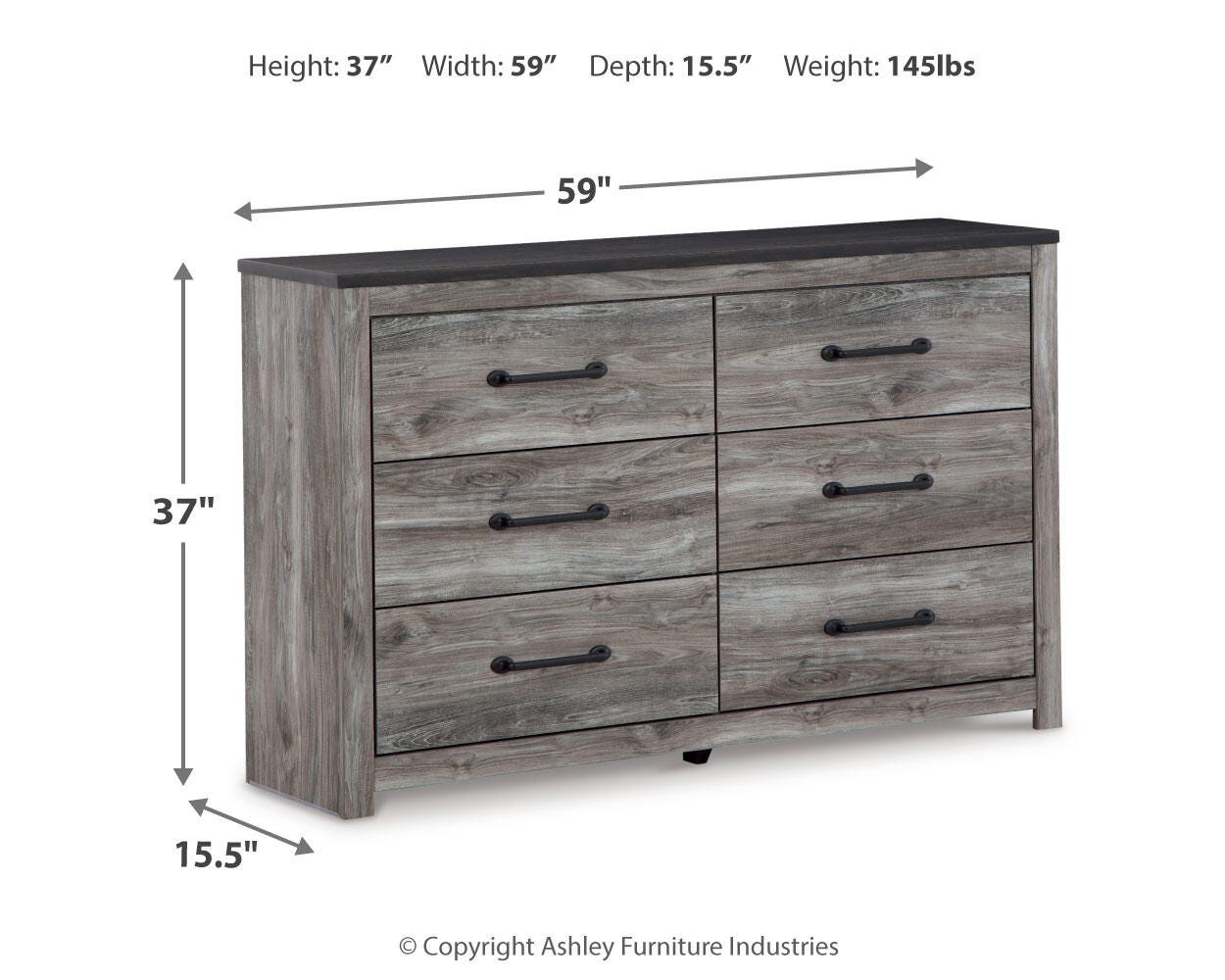 Bronyan Panel Bed and Dresser
