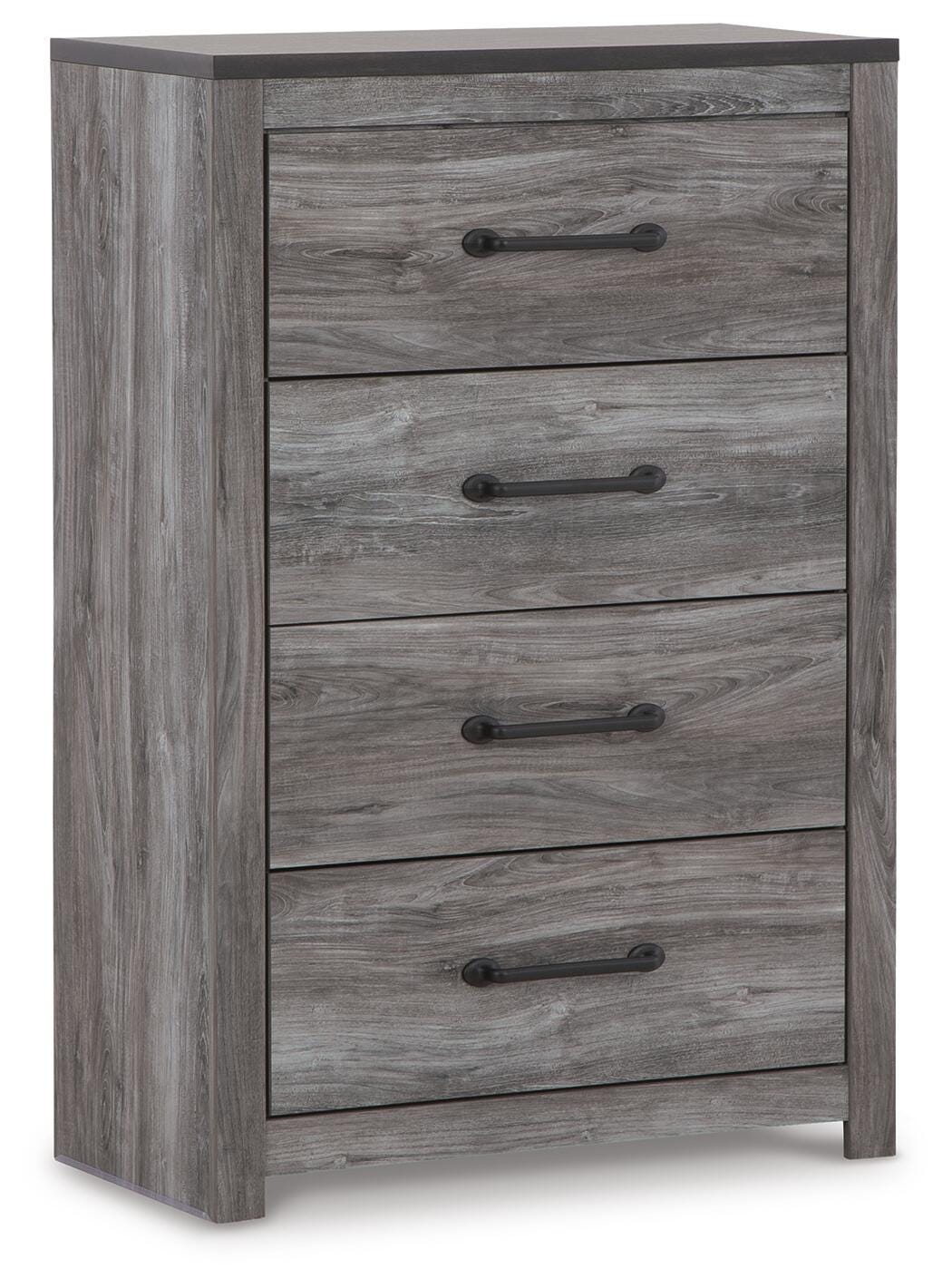 Bronyan Panel Bed with Mirrored Dresser, Chest and Nightstand