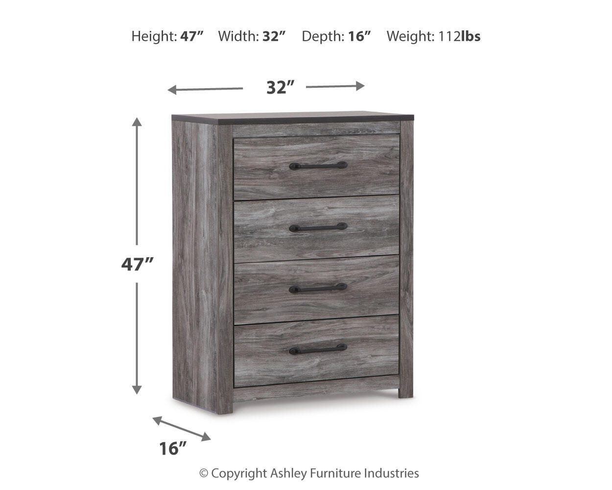 Bronyan Panel Bed with Mirrored Dresser and Chest