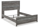 Bronyan Panel Bed with Mirrored Dresser and 2 Nightstands