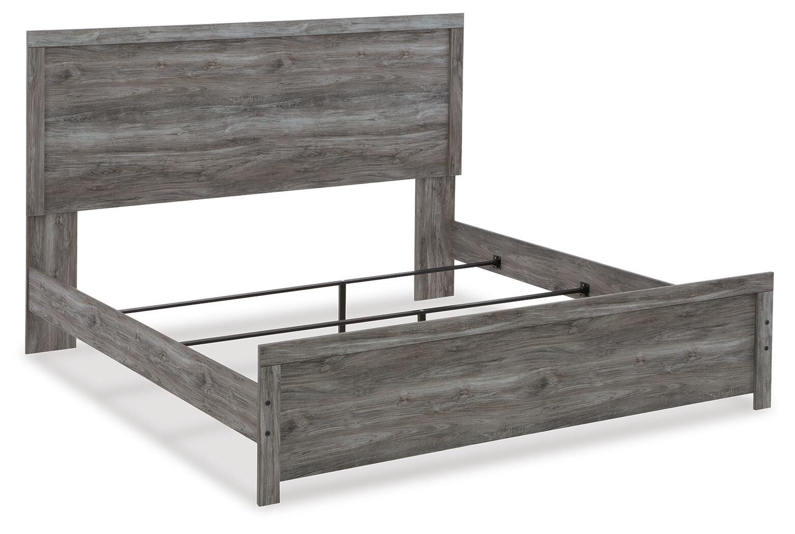 Bronyan Panel Bed with Mirrored Dresser