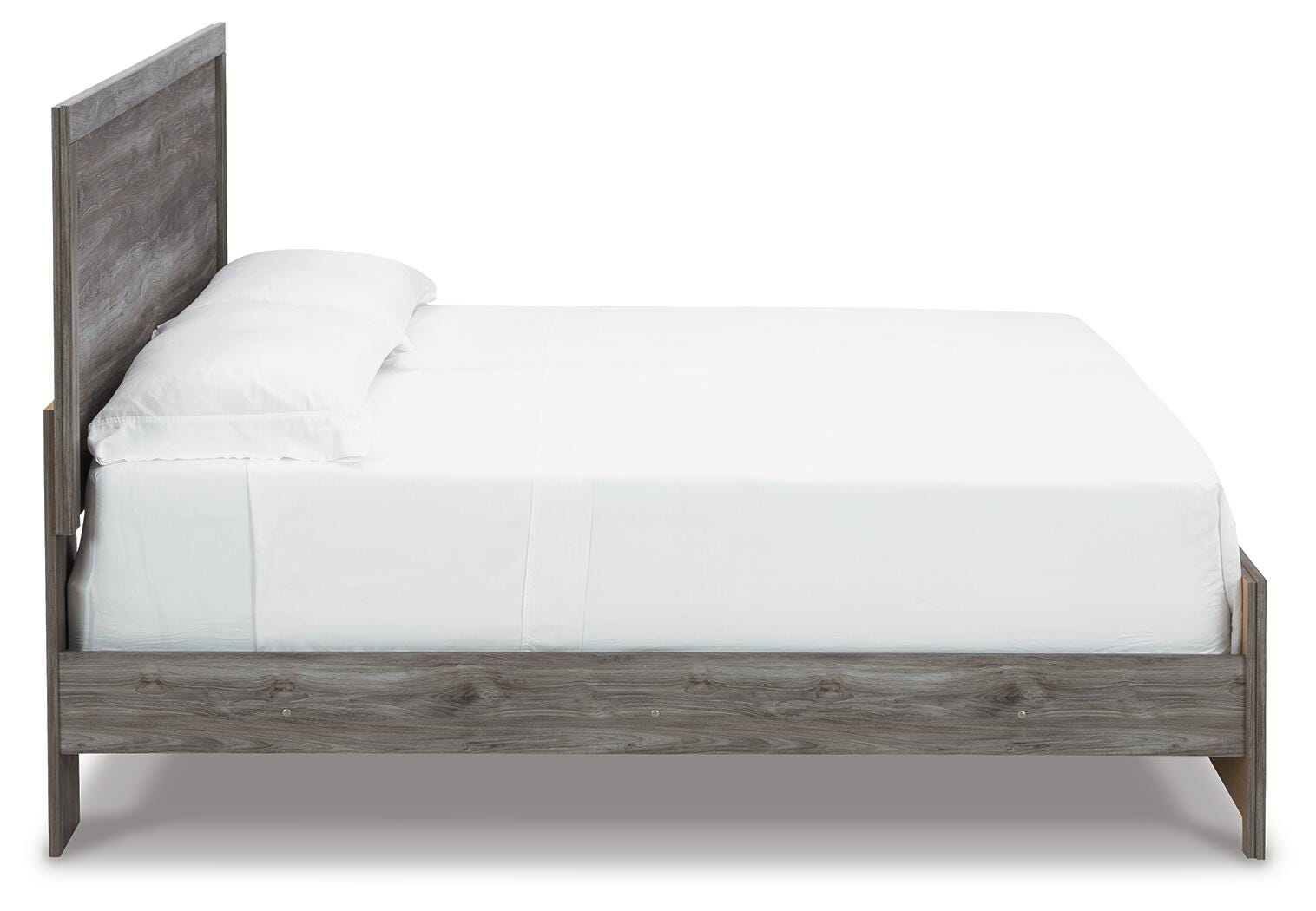 Bronyan Panel Bed with Mirrored Dresser and 2 Nightstands