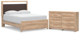 Kinlanni Upholstered Platform Bed and Dresser