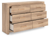 Kinlanni Upholstered Panel Bed and Dresser