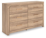 Kinlanni Upholstered Panel Bed and Dresser