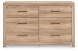 Kinlanni Upholstered Panel Bed and Dresser