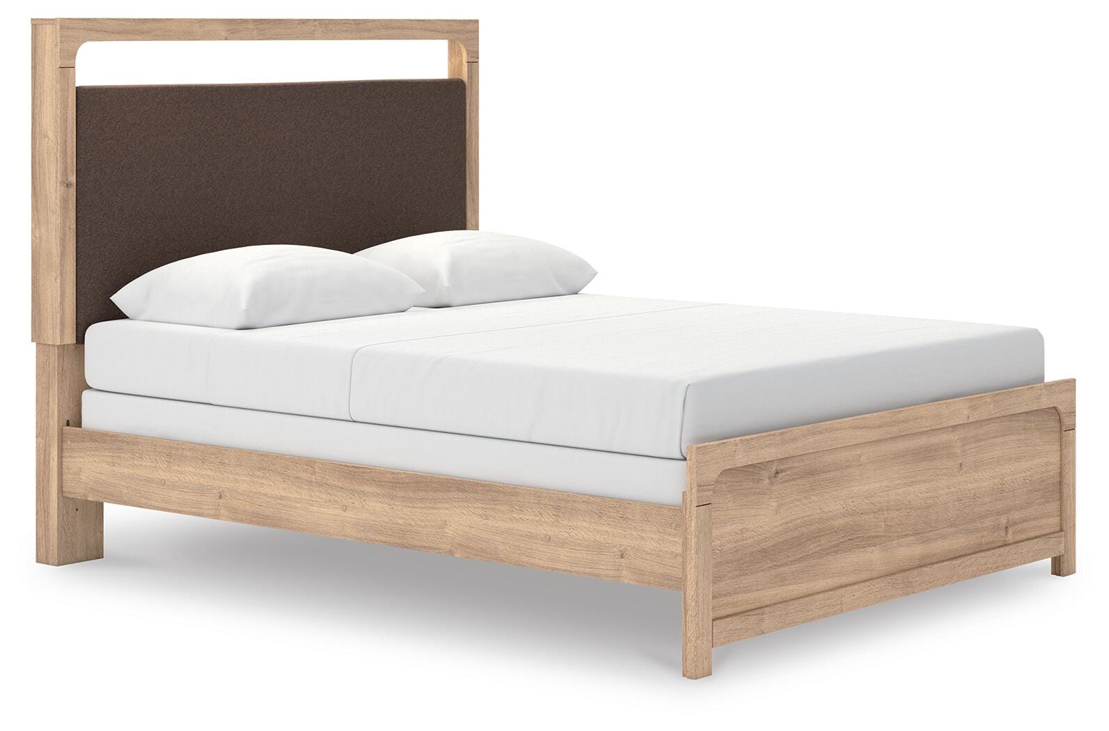 Kinlanni Panel Bed, Dresser, Mirror and Nightstand
