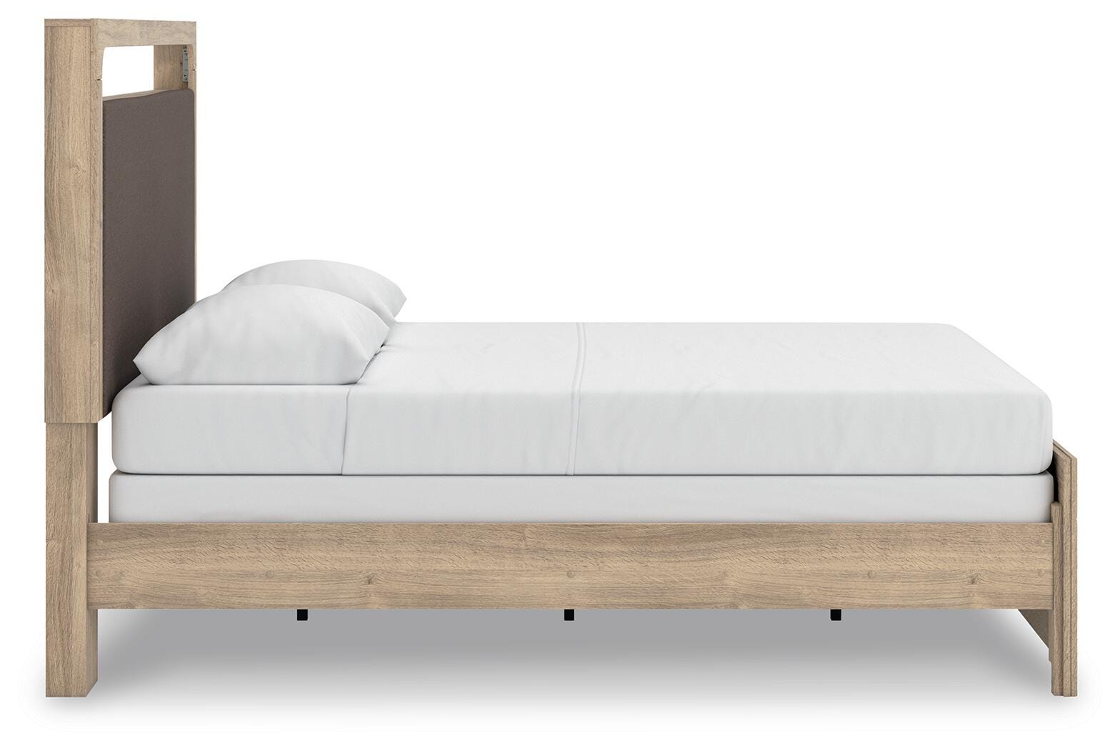 Kinlanni Upholstered Panel Bed, Dresser and Chest