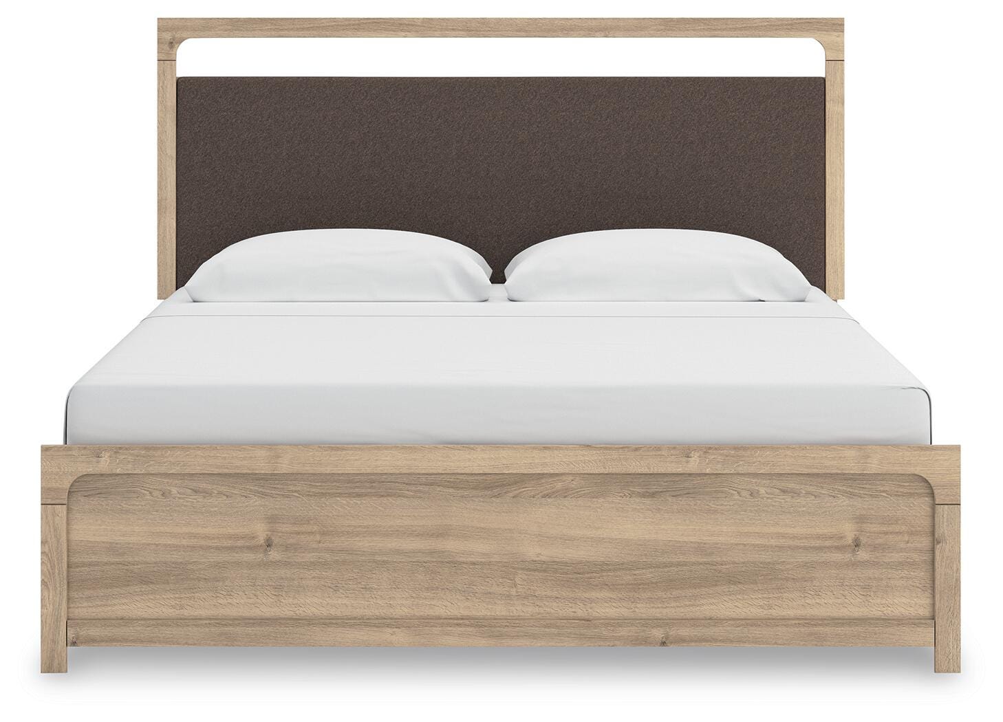 Kinlanni Upholstered Panel Bed, Dresser and Chest