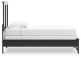 Maribel Panel Bed and Nightstand