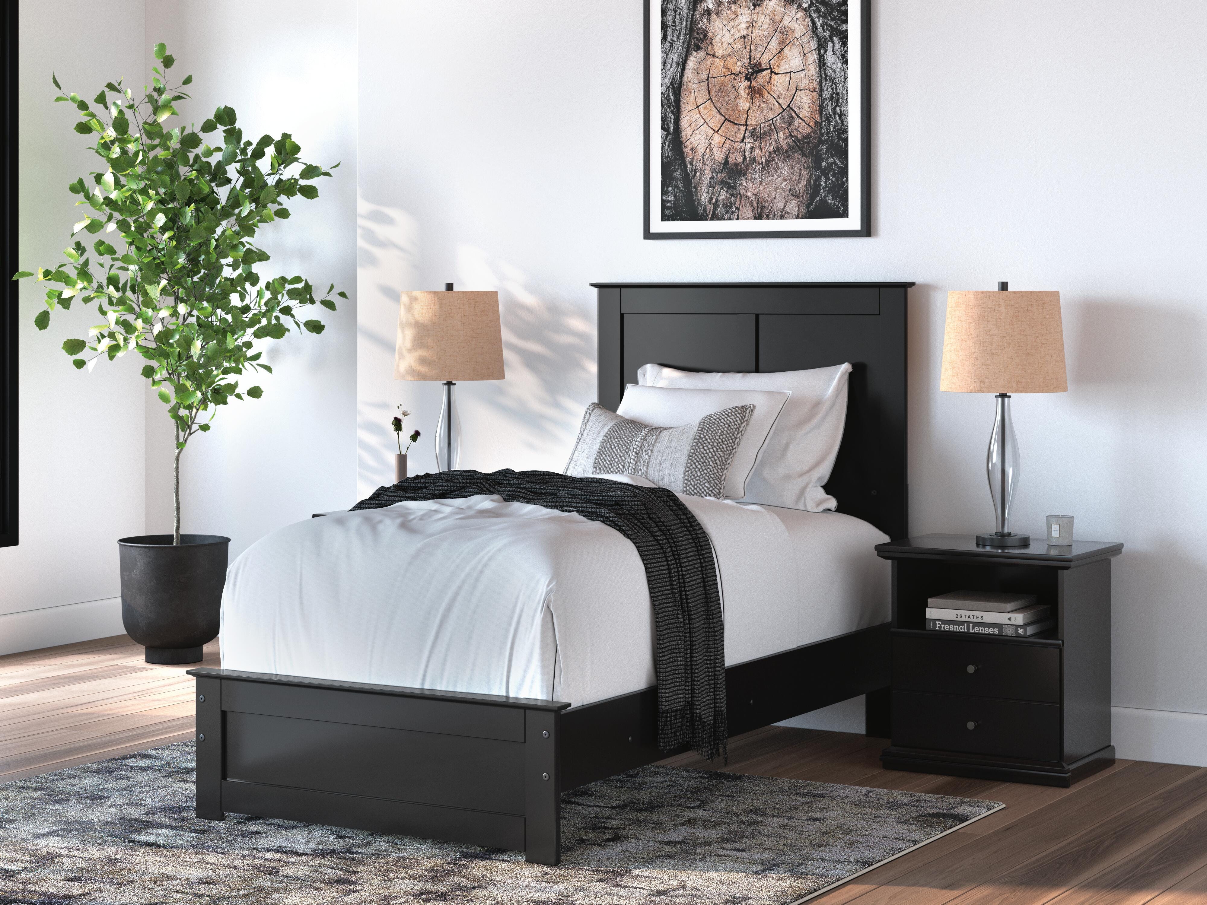 Maribel Panel Bed, Dresser, Mirror and Chest
