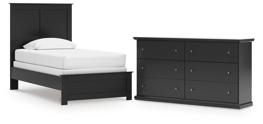 Maribel Panel Bed and Dresser