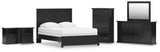 Maribel Panel Bed, Dresser, Mirror, Chest and 2 Nightstands