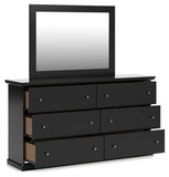 Maribel Panel Bed, Dresser, Mirror and Chest
