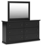 Maribel Panel Bed, Dresser and Mirror